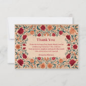 Antique Botanical Valentine Party Bedankkaart (Voorkant)