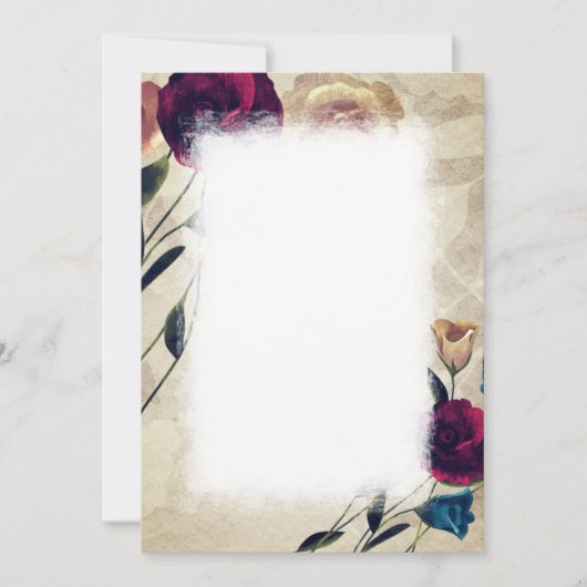 Antique Bourgogne Beige Rose Numéro de table (Devant)