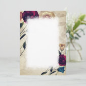 Antique Bourgogne Beige Rose Numéro de table (Debout devant)