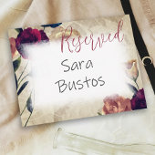 Antique Bourgogne Beige Rose Numéro de table