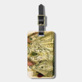 Antique Bride Vintage Wedding Bagagelabel (Voorkant verticaal)