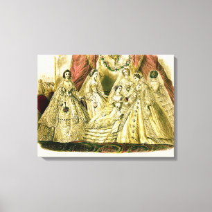 Antique Bride Vintage Wedding Canvas Afdruk