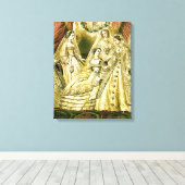 Antique Bride Vintage Wedding Canvas Afdruk (Insitu (Houten vloer))