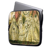 Antique Bride Vintage Wedding Laptop Sleeve (Voorkant Links)