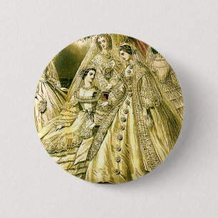 Antique Bride Vintage Wedding Ronde Button 5,7 Cm