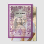 Antique cadre Invitation (Décalage (Couple))