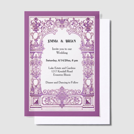 Antique cadre Invitation (Compenser)