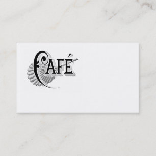 Antique Café Français Logo Carte de visite