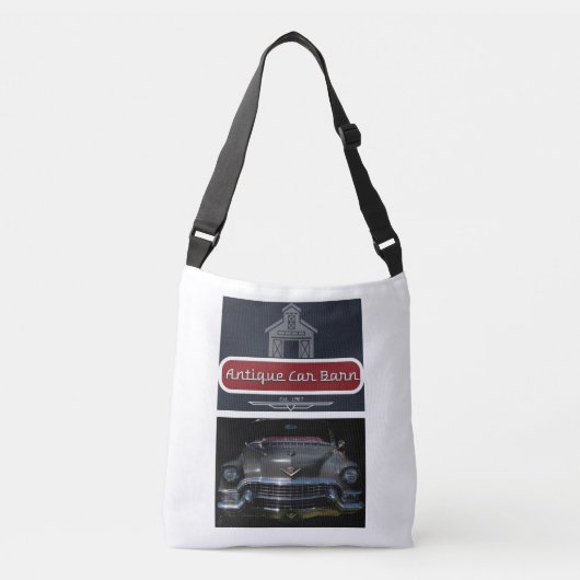 Antique Car Barn 1955 Caddy Crossbody Tas (Voorkant)