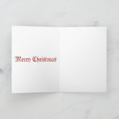 Antique carte de Noël illustrée Père Noël (Intérieur)