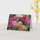 Antique carte de note Rose (Fleur jaune)