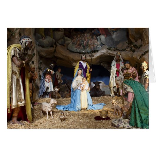 Antique Christmas Nativity Scene (Devant horizontal)