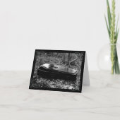 Antique Coffin gothique Victorien Carte à Note (Devant)