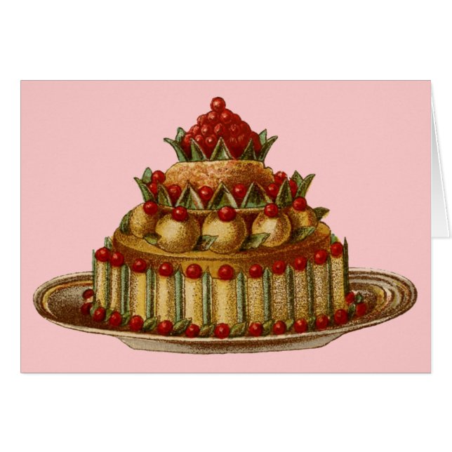 Antique cuisine Fancy Dessert tarte à la cerise (Devant horizontal)