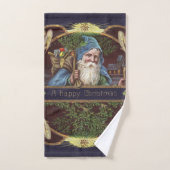 Antique de Noël des Père Noël Angels victoriens (Serviette à main)