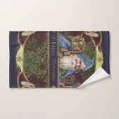 Antique de Noël des Père Noël Angels victoriens (Serviette à main)
