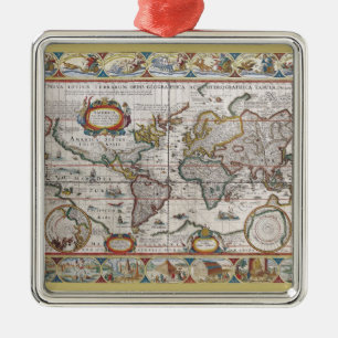 Antique décoration de la carte du monde