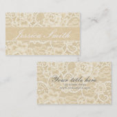 Antique dentelle de pêche Fancy Carte de visite él (Devant / Derrière)