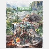 Antique Dinosaur Anniversaire Couverture Nom Perso (Devant)