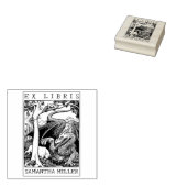 Antique Draak Aangepaste Ex Libris Bibliotheekboek Rubberstempel (Gestempeld)