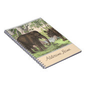 Antique Elephant Rhino en Jungle Carnet d'impressi (Côté Droit)