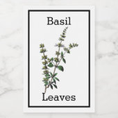 Antique Étiquette Basil (Étiquettes simples)