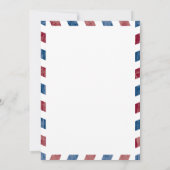 Antique Faire-part de mariage Airmail (Dos)