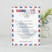 Antique Faire-part de mariage d'avion Mexique (Debout devant)