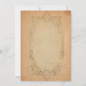 Antique Faire-part de mariage de parchemin ovale (Dos)