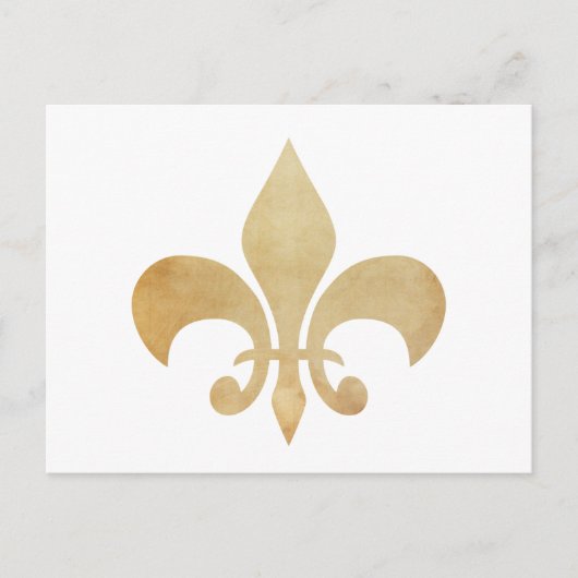 Antique Fleur de Lis Postcard Briefkaart (Voorkant)