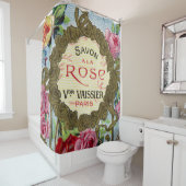 Antique Français Rose Parfum Douche rideau (En situation)