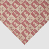 Antique French Mediaeval Fleur de Lis Pattern Tissuepapier (Detail)