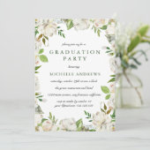 Antique Garden Chic Graduation Party Invitation (Debout devant)