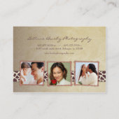 Antique Giraffe Chubby Cartes de visite (Dos)