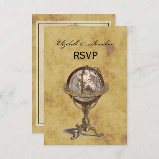 Antique Globe, BG perturbé RSVP (Devant / Derrière)