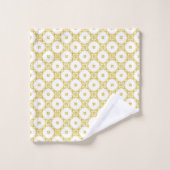 Antique Gold Damask Pattern Ensemble de serviettes (Gant de toilette)
