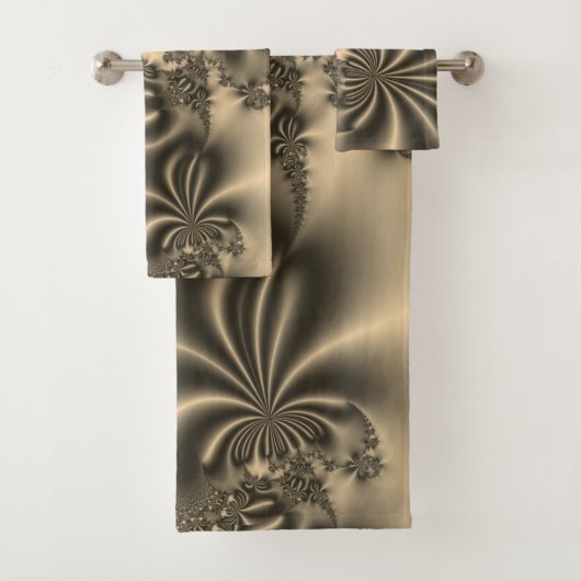 Antique Gold Flower Fractal (En situation)