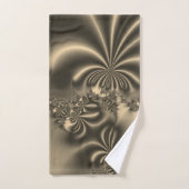 Antique Gold Flower Fractal (Serviette à main)