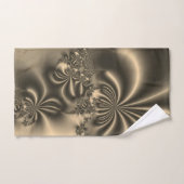 Antique Gold Flower Fractal (Serviette à main)