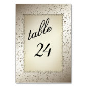 Antique Gold Parties scintillant Numéro de table (Dos)