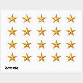 Antique Gold Star Envelope Seal Sticker (Vel)