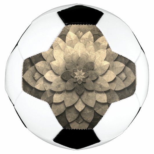Antique Golden Mandala Art Fleur texturée (Devant)
