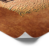 Antique Grégorien Chant Sheet Musique Poster d'art (Coin)