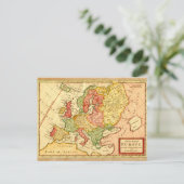 Antique Herman Moll Carte de l'Europe du 17ème siè (Debout devant)