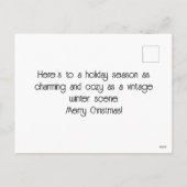 Antique hiver à Londres Carte postale Noël (Dos)