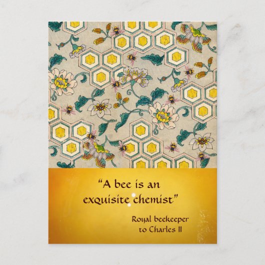 ANTIQUE HONEY BEE BEEKEEPER, CARTE POSTALE (Devant)