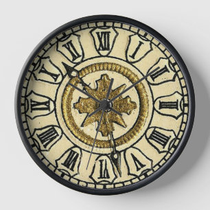 Antique Horloge dorée Face Steampunk