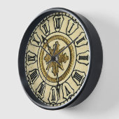 Antique Horloge dorée Face Steampunk (Angle)