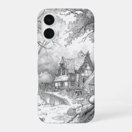 Antique House Pattern Phone Case for iPhone 17 – N 16 Hoesje