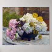 Antique Hydrangea Still Life Poster (Devant)